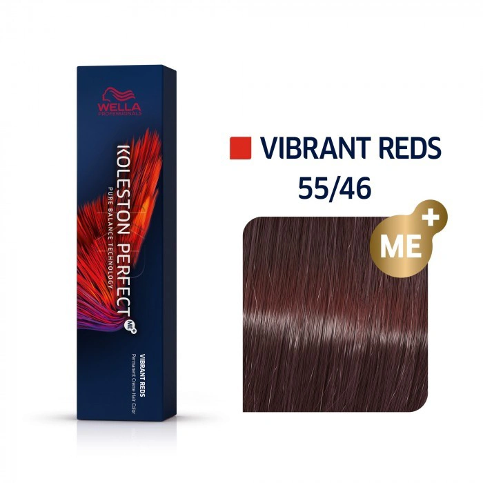 Wella Koleston Perfect Me+ Hajfesték - 55/46 - 60ml - Lilás Vörös Intenzív Világosbarna képe 1